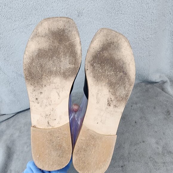 Brunomagli Shoes Womens Size 8.5 Black Leather Slip On Sandals *GUC* - Picture 9 of 12